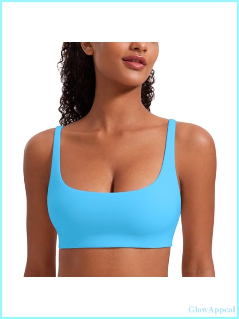 Butterluxe Square Neck Spaghetti Strap Sports Bra - Yoga Low Coverage